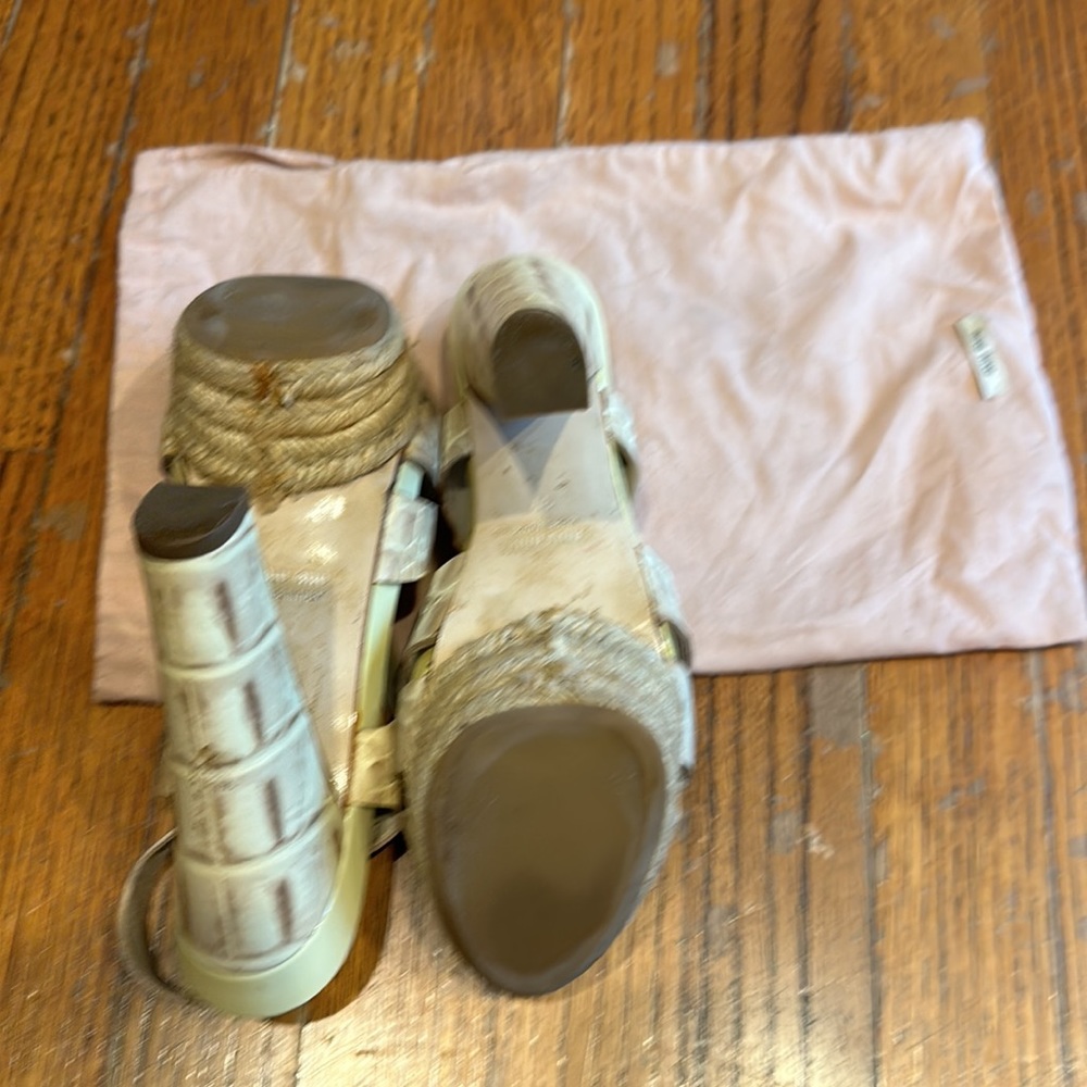 Cream/ Ivory Color Miu Miu Platform Wedges Size 37 - image 6